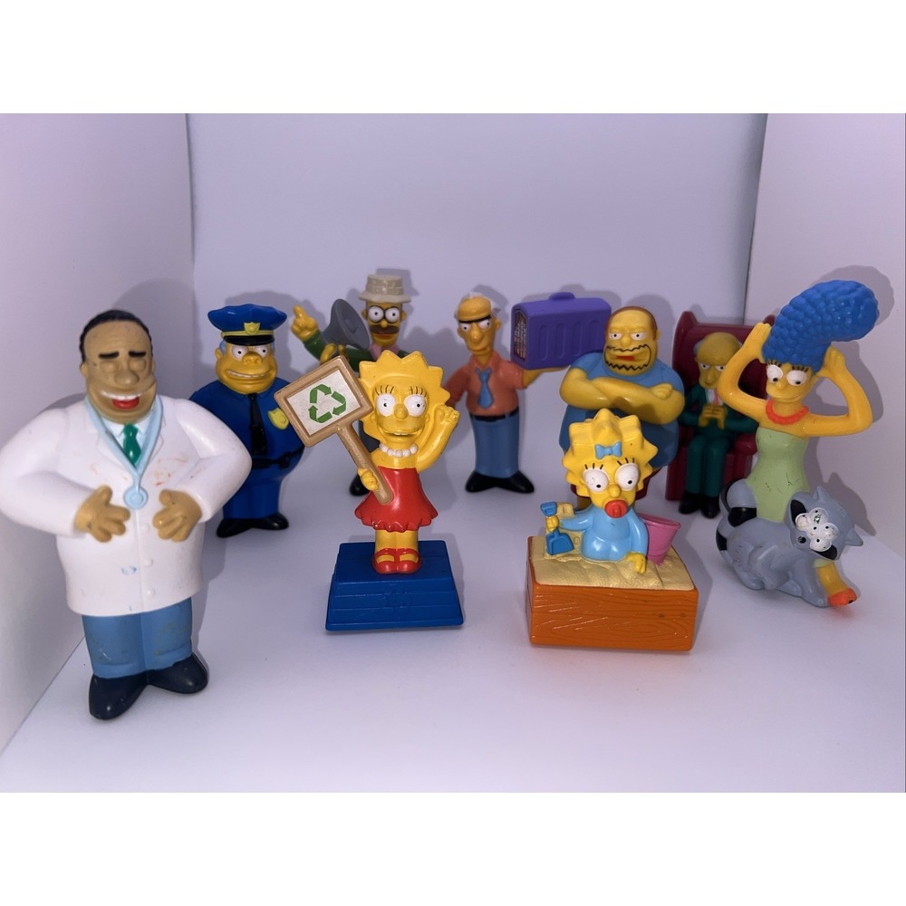 Lot Of 9 2007 THE SIMPSONS MOVIE BURGER KING KIDS MEAL‎ TOYS